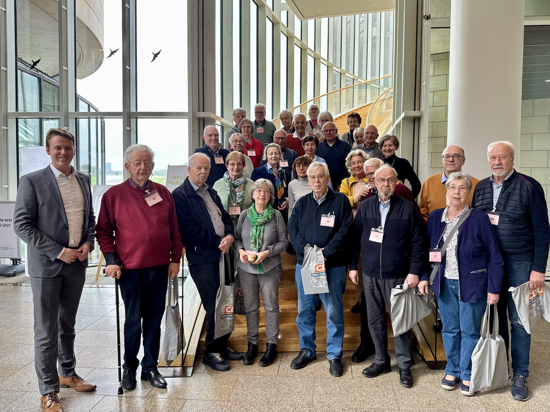 Gruppe mit dem MdL Tom Brüntrup